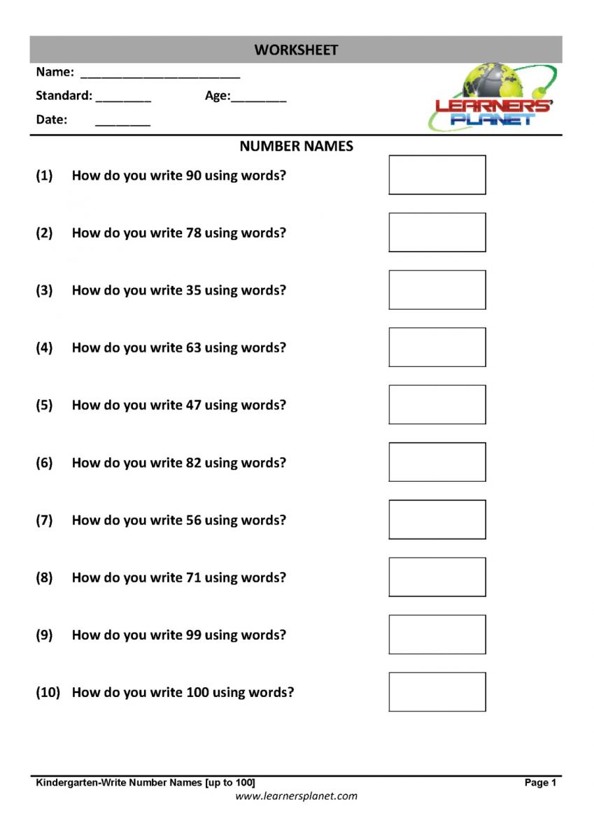 Counting Worksheets beyond 20 free download